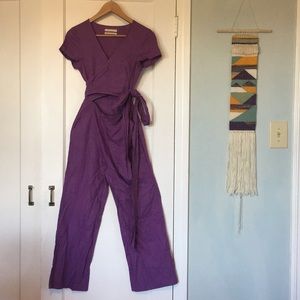 NWT U.O. Linen Jumpsuit